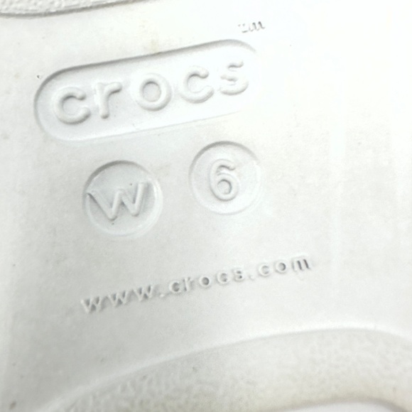 Crocs Boca Wedge Sandals Womens 6 Silver Sequin Thong Flip Flop Platform Beachy - Picture 9 of 10